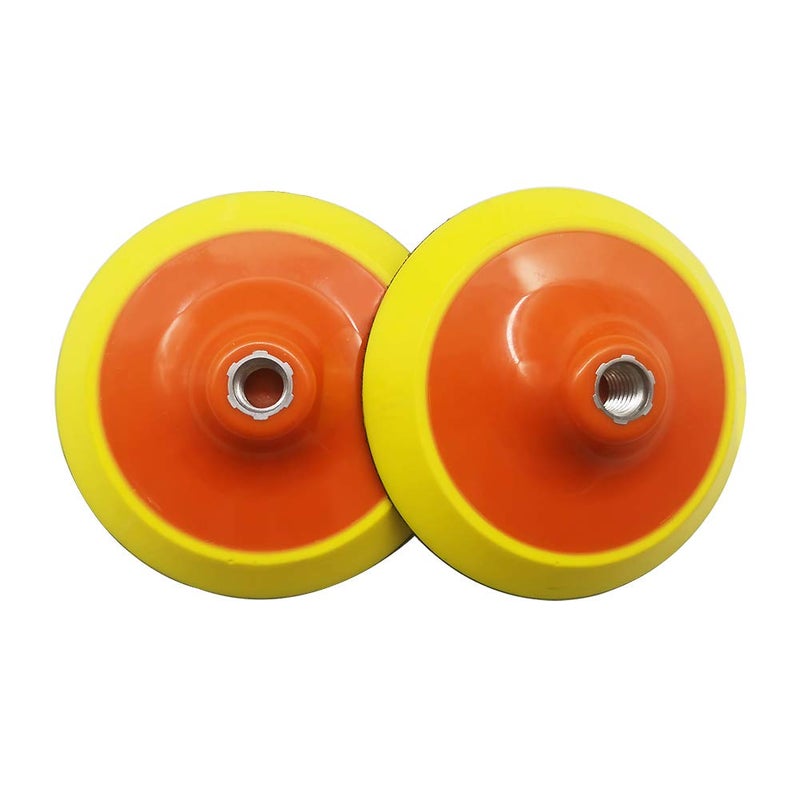SENRAY 6 Inch Hook and Loop Rotary Backing Plate 2Pcs for Rotary Polishing Machine with 5/8" Thread